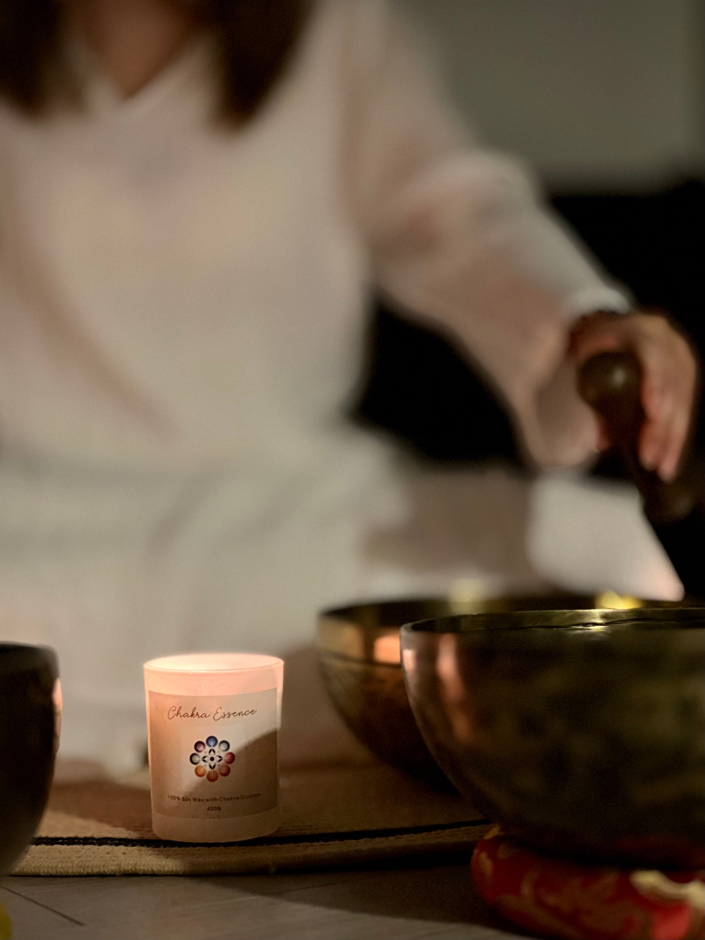 Chakra Candle Gift – Handmade Aromatherapy Soy Wax Candle for Meditation, Relaxation & Healing Energy