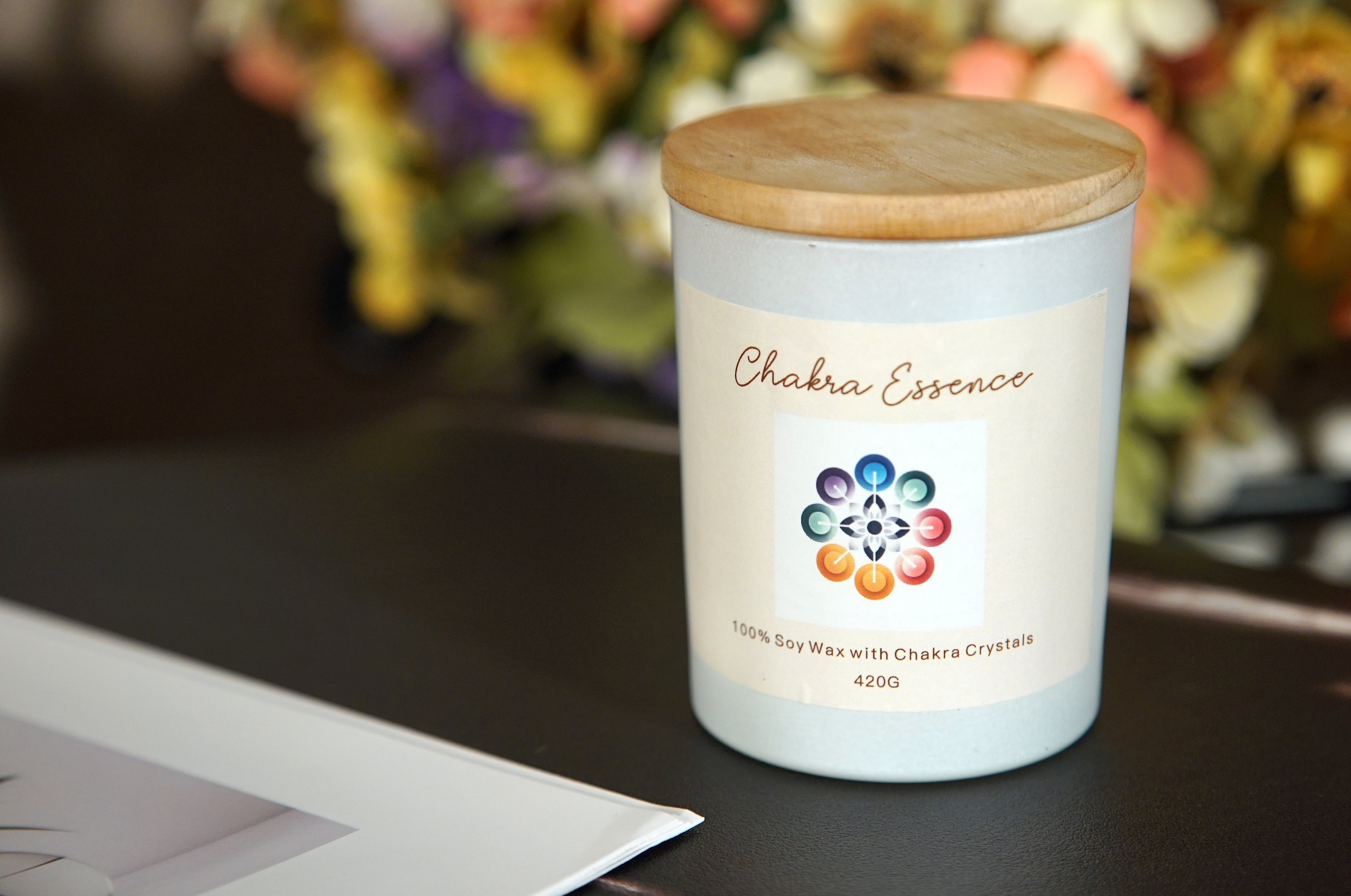 Chakra Candle Gift – Handmade Aromatherapy Soy Wax Candle for Meditation, Relaxation & Healing Energy