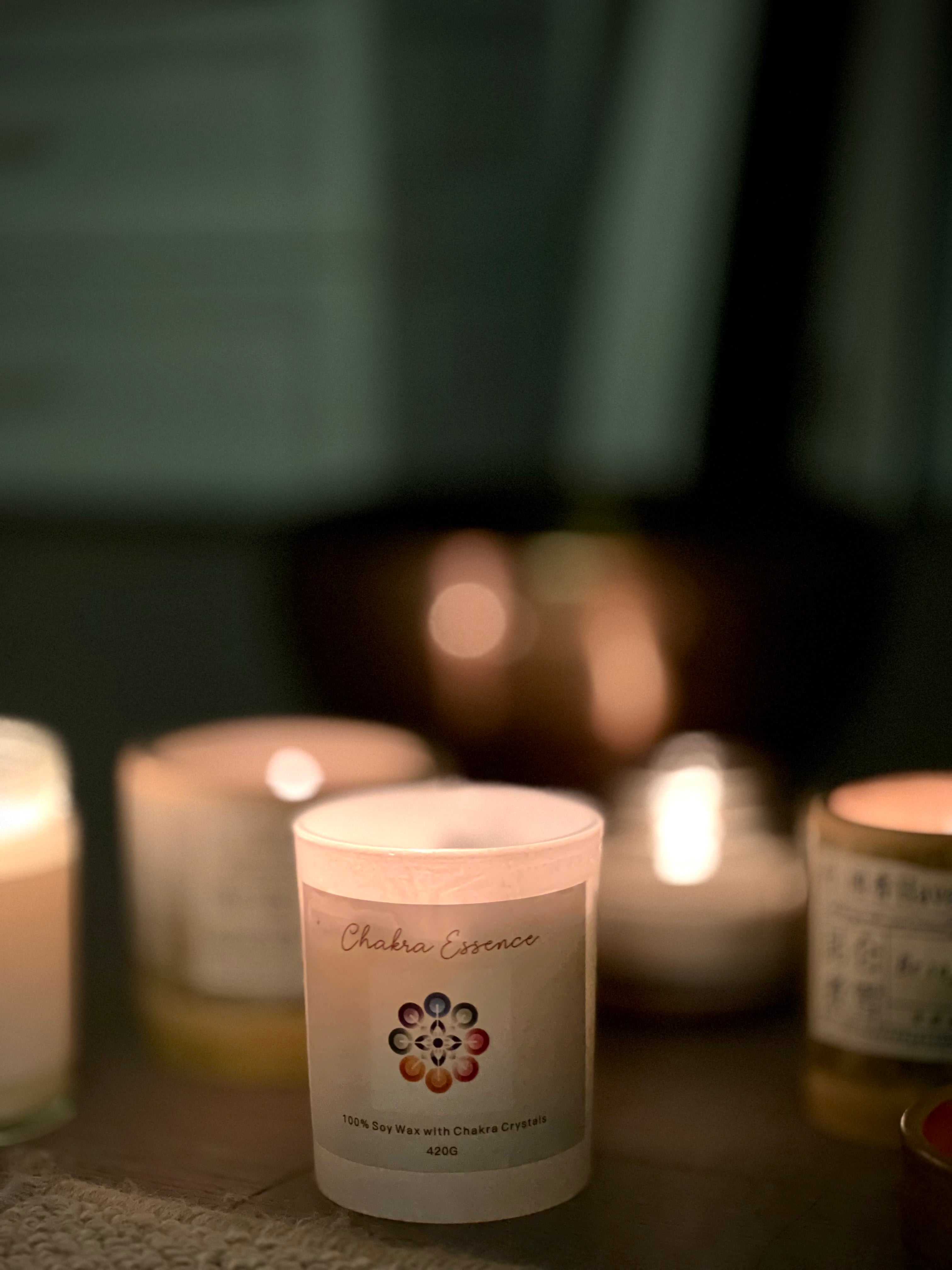Chakra Candle Gift – Handmade Aromatherapy Soy Wax Candle for Meditation, Relaxation & Healing Energy