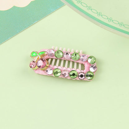 Spring Blossom Handmade Pet Hair Clips – Cute Rhinestone Dog & Cat Hair Bows | Elegant Grooming Accessories for Small Pets