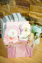 Luxury Pink Tulip Gift Box for Women – Ceramic Mug & Plate Set, Hair Accessories, Towel & Comb in Elegant Handbag Box