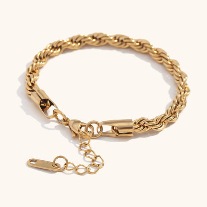 Gold Chain Bracelet Set – Layered Stackable Bracelets for Women, Adjustable Fashion Jewelry