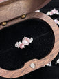 Rose-Shaped Pink Crystal Ring – Romantic Flower Promise & Engagement Ring for Women