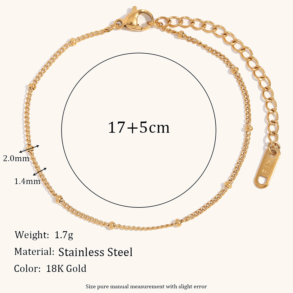 Gold Chain Bracelet Set – Layered Stackable Bracelets for Women, Adjustable Fashion Jewelry