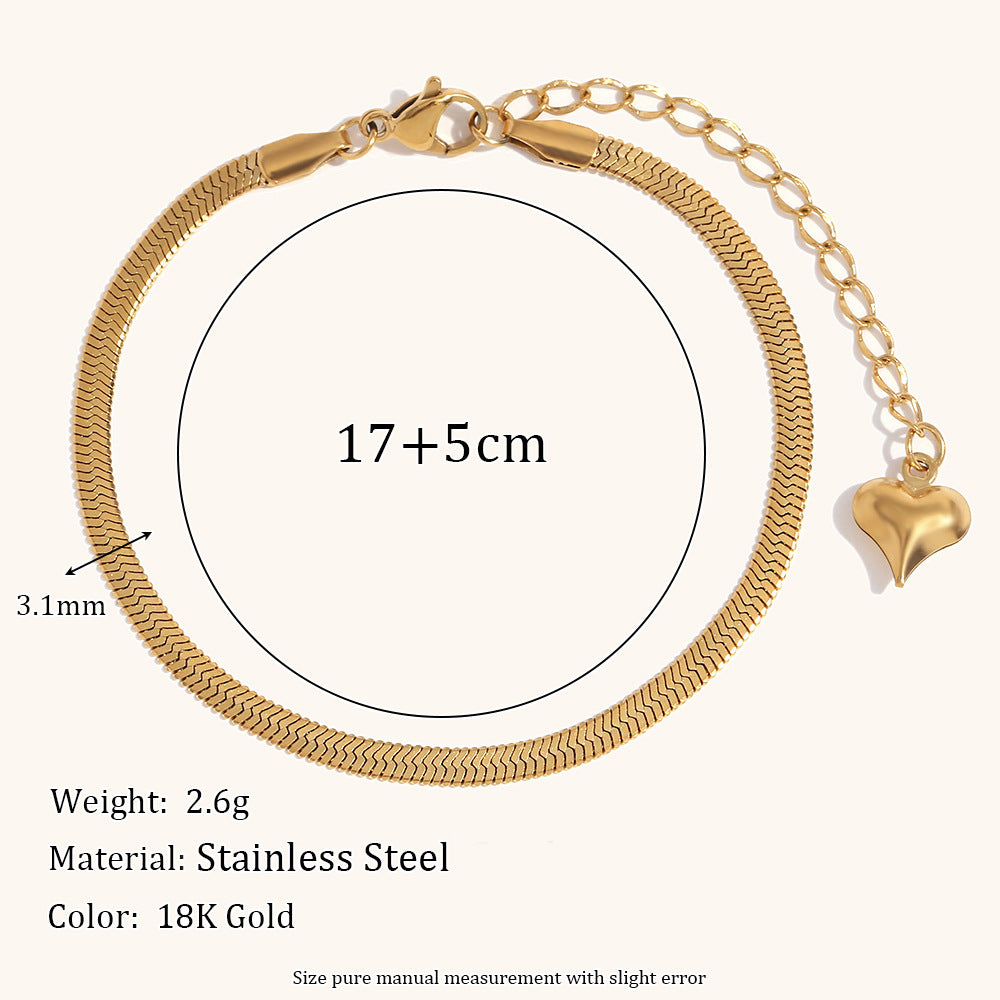 Gold Chain Bracelet Set – Layered Stackable Bracelets for Women, Adjustable Fashion Jewelry