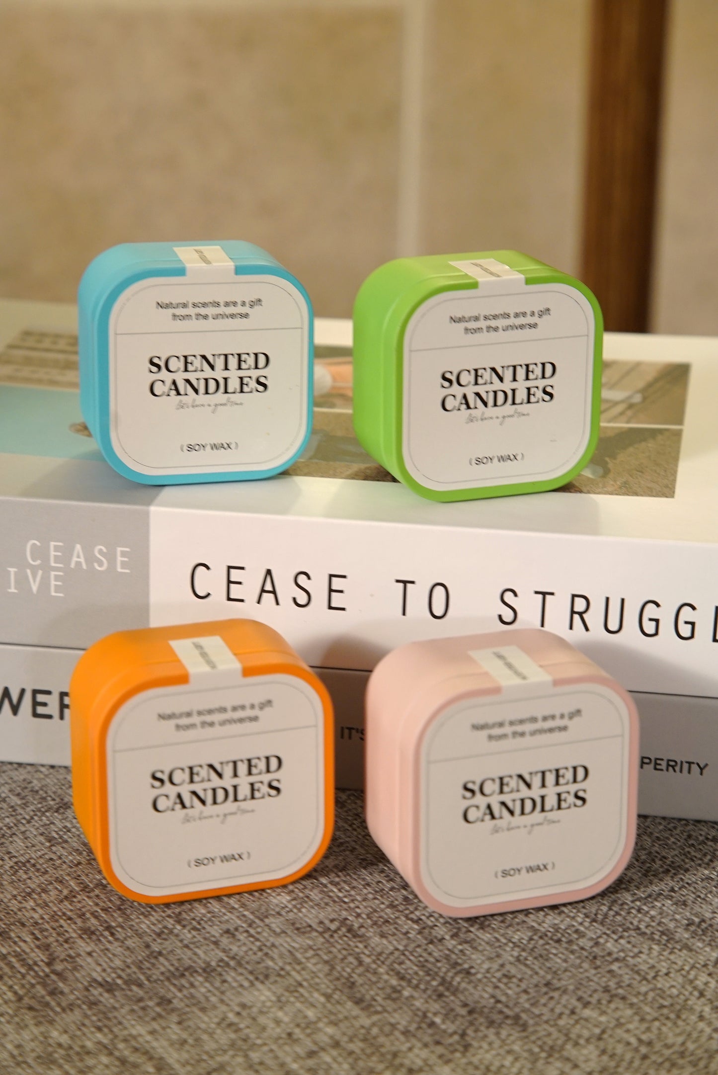 Mini Travel Soy Wax Candles – Scented, Portable & Colorful Gift Set with Natural Fragrances