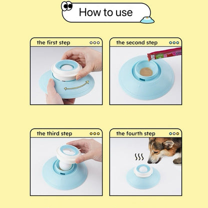 Slow Feeder Bowl for Cats & Dogs for Liquid Treats, Anti-Slip Licking Feeding Dish, Interactive Pet Toy for Slow Eating & Anxiety Relief